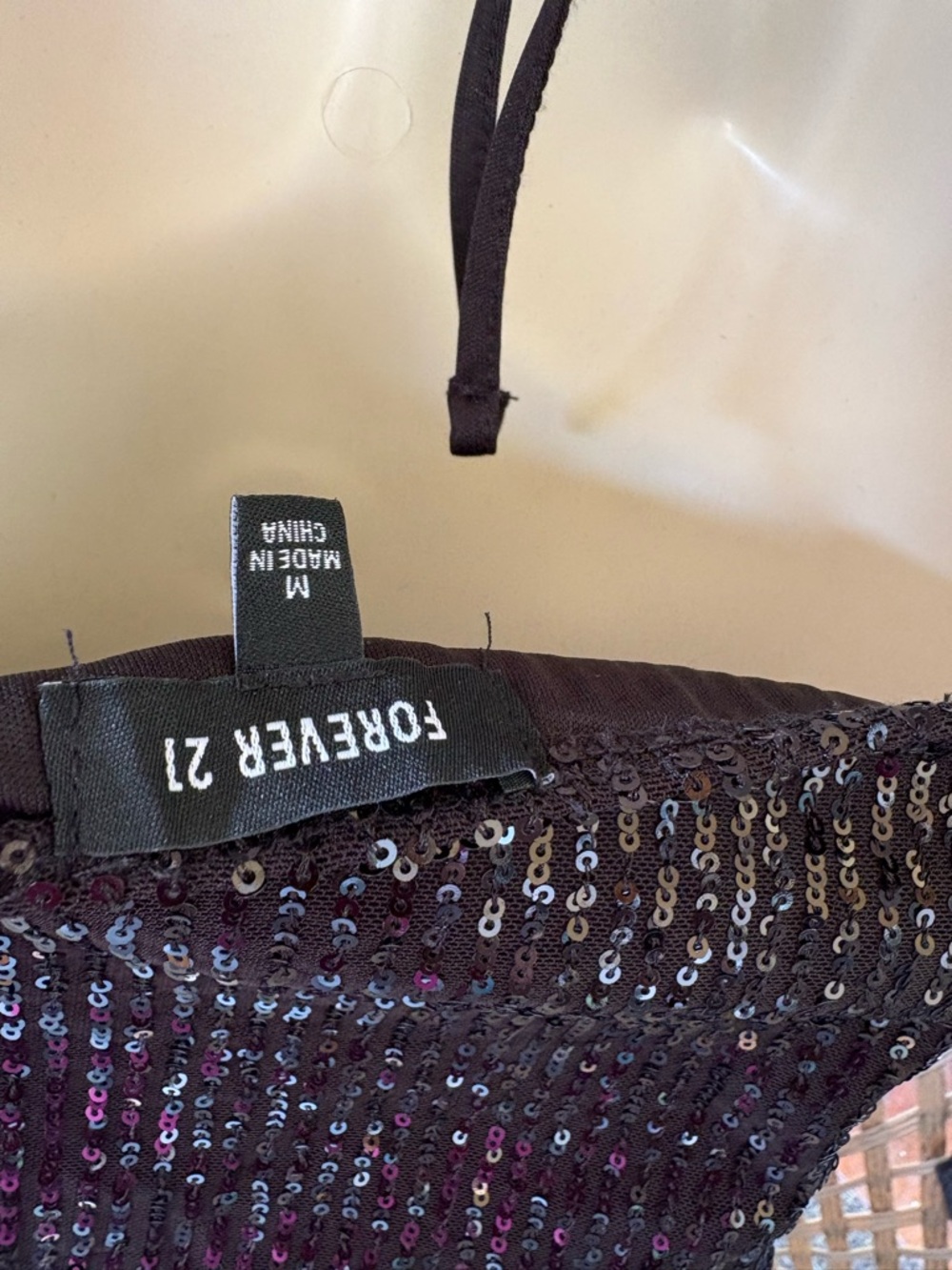 Forever 21 Black Sequin Halter Mini Dress - Picture 5 of 5